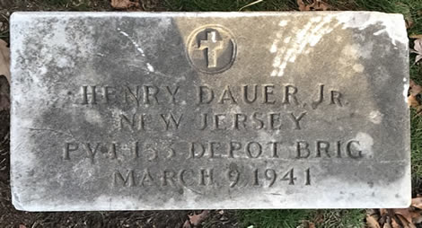 Henry Dauer Jr Gravestone